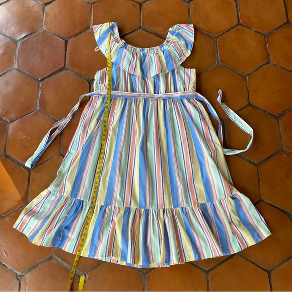 NEW DRAPER JAMES RSVP Off Shoulder Ruffle Sleeve Striped Midi Dress Size 3X - Picture 7 of 11